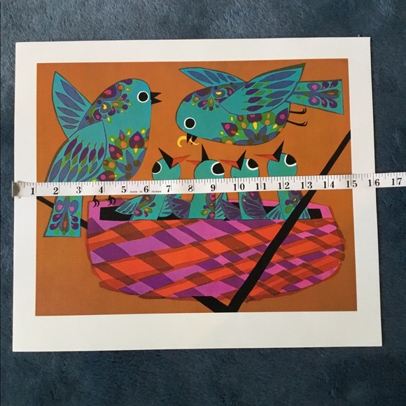 VTG MCM David Klein Bird Print - Picture 2 of 4